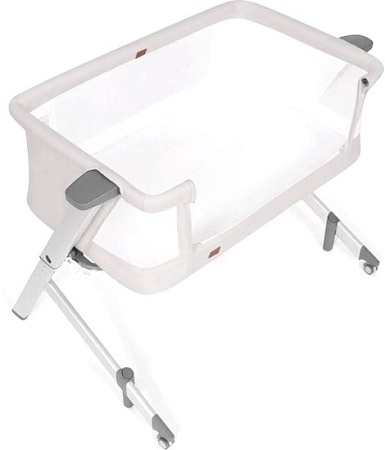 Приставная детская кроватка Nuovita Accanto Dalia (кремовый/серебристый)