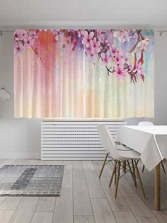 Комплект штор JoyArty Дыхание весны 1.45x1.8 м pox_21154_145x180 (2 шт)