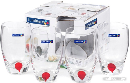 Набор бокалов для вина Luminarc Drip red E5230