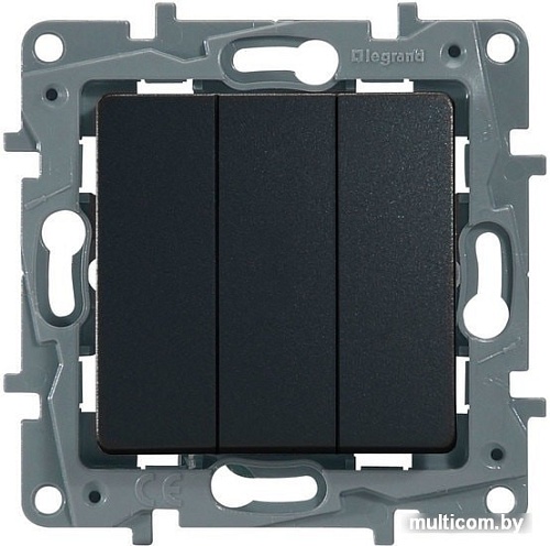 Выключатель ABB Basic 55 1012-0-2173 (шато-черный)