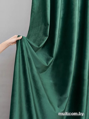 Комплект штор Soft Lines Бархат 9138-10 1.8x2.5 м (зеленый изумруд, 2 шт)