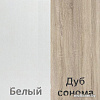 Комод Кортекс-мебель Бари 80 3ш (белый/белый/дуб сонома)