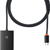 USB-хаб Baseus Lite Series 4-Port USB A - Type C WKQX030401 (1 м, черный)