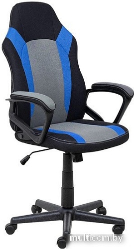 Кресло AksHome Flaviy (черный/серый/синий)