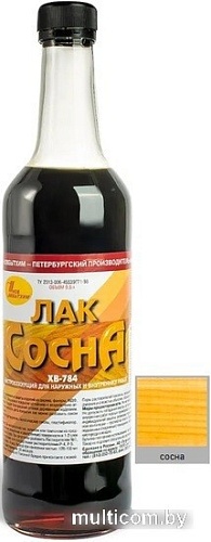 Лак Новбытхим ХВ-784 0.5 л (сосна)