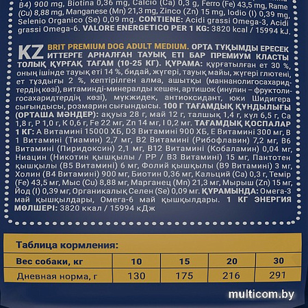 Сухой корм для собак Brit Premium Dog Adult Large and Giant курица 3 кг