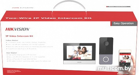 Комплект видеодомофона Hikvision DS-KIS603-P
