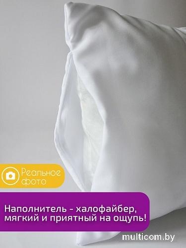 Декоративная подушка Print Style Лучше пузо от пива, чем горб от работы 40x40plat55