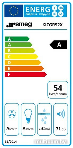 Кухонная вытяжка Smeg KICGR52X