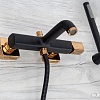 Смеситель Rea Salto REA-B6352 (черный/золотой)