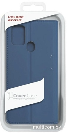 Чехол VOLARE ROSSO Book Case для Samsung Galaxy A21s (синий)