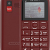 Кнопочный телефон Maxvi B7 (винный красный)
