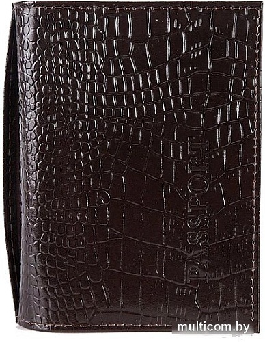 Обложка для паспорта Poshete 604-028ET-BRW (коричневый)