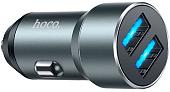 Автомобильное зарядное Hoco DZ17 (металлик)