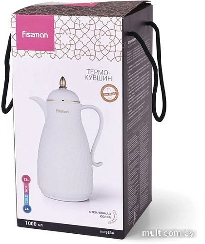 Кувшин-термос Fissman 9834 1л (белый)