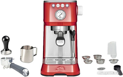 Рожковая помповая кофеварка Solis Barista Perfetta Plus (красный)