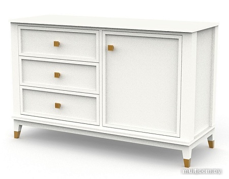 Комод Молодечномебель Nevada B3D1 ВМФ-1908 (дуб оксфорд)