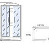 Душевая кабина River Мономах 120/90/24 МЗ R (без крыши)