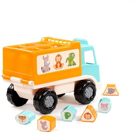 Сортер Полесье Грузовик Забава сафари 90287 (бирюзовый)