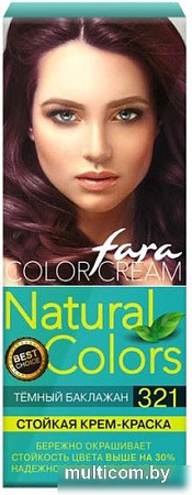 Крем-краска Fara Natural Colors 321 темный баклажан 50 мл