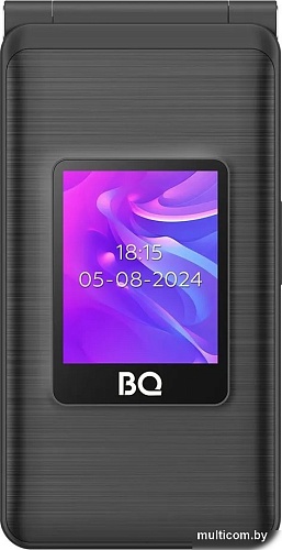 Кнопочный телефон BQ BQ-2412 Shell Duo (черный)