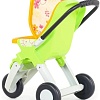 Коляска для кукол Полесье прогулочная 3-х колесная №2 48141 (белый/зеленый/оранжевый)