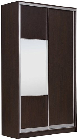 Шкаф-купе Рэйгрупп 138450 VVX Elgon РГ-05.05 (венге/венге/хром)