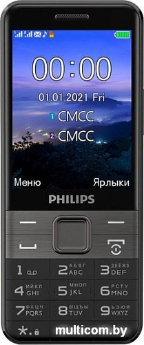 Мобильный телефон Philips Xenium E590 (черный)