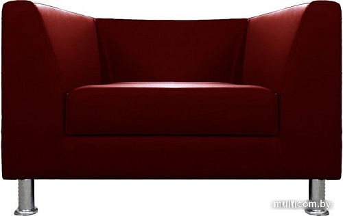 Интерьерное кресло Brioli Дедрик (экокожа, L16 вишневый)