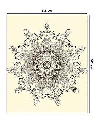 Скатерть JoyArty Мандала арабеска tcox_35473_120x145