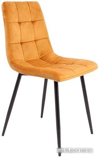Стул AksHome Dallas 76330 (велюр, горчичный/черный)