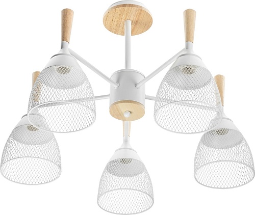 Подвесная люстра Sundays Home R-25 6211 (с лампами Е27 12W 4100K 5шт)