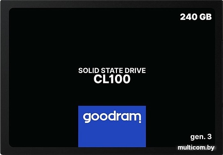 SSD GOODRAM CL100 Gen. 3 240GB SSDPR-CL100-240-G3