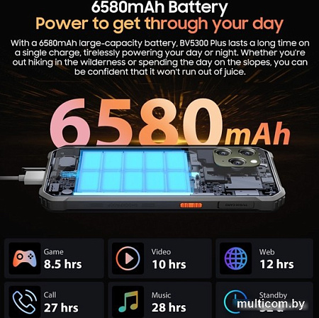 Смартфон Blackview BV5300 Plus (оранжевый)