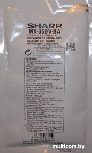 Девелопер (носитель) Sharp MX-36GVBA