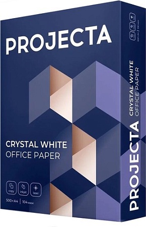 Офисная бумага Projecta A4, 80 г/м2, 500 л, класс В