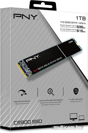 SSD PNY CS900 1TB M280CS900-1TB-RB