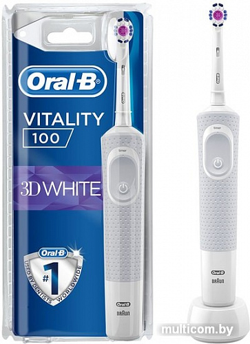 Электрическая зубная щетка Braun Oral-B Vitality 100 3D White D100.413.1 (белый)