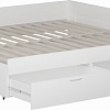 Кровать с выдвижным спальным местом Mio Tesoro Сириус раздвижная 80x200 2.02.08.410.1 (белый)