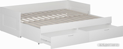 Кровать с выдвижным спальным местом Mio Tesoro Сириус раздвижная 80x200 2.02.08.410.1 (белый)