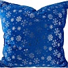 Декоративная подушка Домашняя Мода Новогодний принт (50х50, синий)