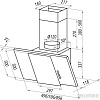 Кухонная вытяжка MAUNFELD Irwell GS 60 (нержавеющая сталь\черное стекло)