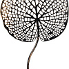 Подсвечник Вещицы Лист Fancy18 (черный)