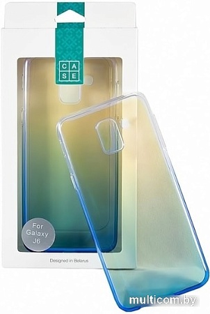 Чехол Case Rainbow для Samsung Galaxy J6 (синий)