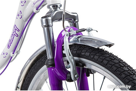 Детский велосипед Novatrack Butterfly 20 (белый/фиолетовый, 2019) 20SH6V.BUTTERFLY.VL9