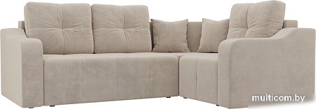Угловой диван Mebelico Кембридж угловой 108810 (правый, велюр, бежевый)