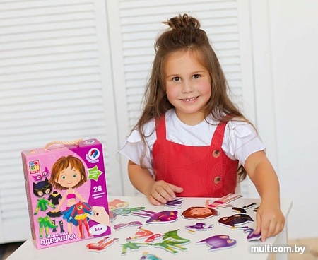 Магнитная доска Vladi Toys Одевашка. Ева VT3702-04