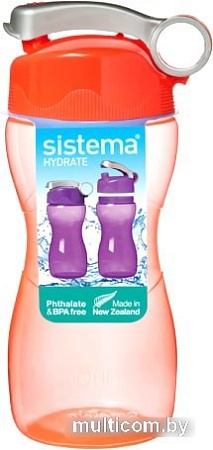 Бутылка для воды Sistema 580 (красный)
