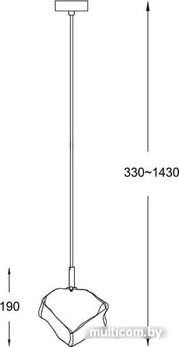 Лампа Zumaline Rock P0488-01F-F4AC