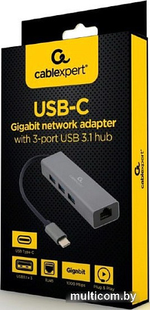 USB-хаб Cablexpert A-CMU3-LAN-01